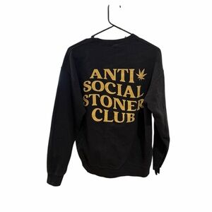 Black and Gold Graphic Unisex Sweater